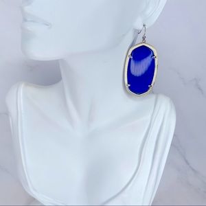 Kendra Scott Danielle Earrings in Cobalt Cat’s Eye